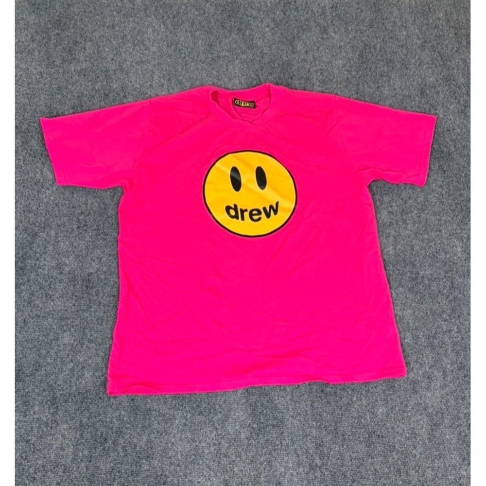 Drew House Mascot SS Tee Unisex Pink Short Sleeve Crew Neck 100% Cotton Size XXL